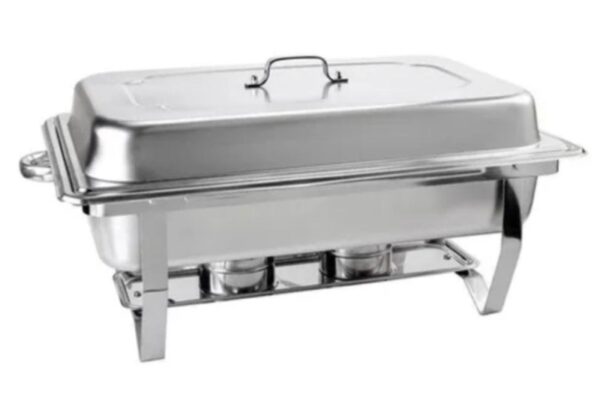 LOCACAO Rechaud Retantular Inox c/ tampa