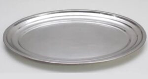 LOCACAO Bandeja Saladeira Inox Oval