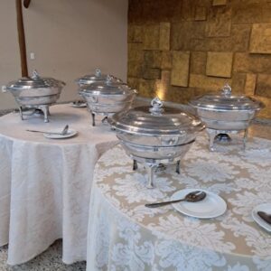 LOCACAO Rechaud Alumínio Paella Redondo 9 Litros
