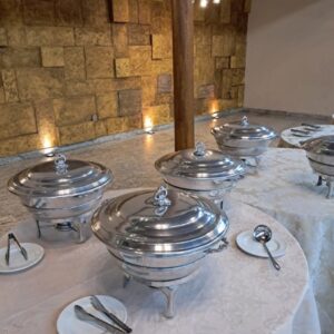 LOCACAO Rechaud Alumínio Paella Redondo 12 Litros